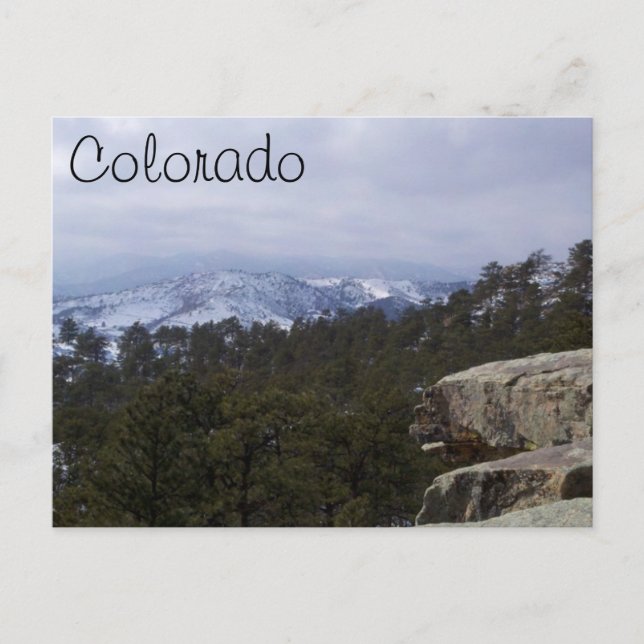 Colorado Rocky Mountains Postcard (Front)