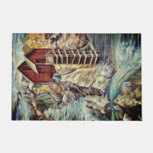 Colorado Rocky Mountains River Crystal Mill Doormat