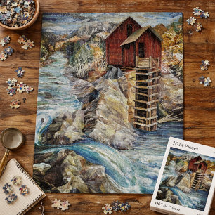 Colorado Rocky Mountains River Crystal Mill Jigsaw Puzzle
