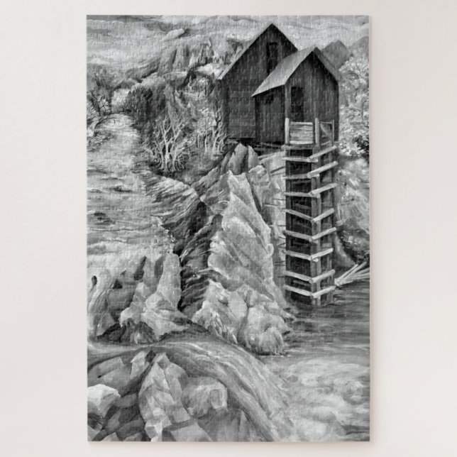Colorado Rocky Mountains River Crystal Mill Jigsaw Puzzle (Vertical)