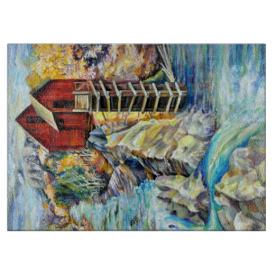 Colorado Rocky Mountains River Crystal Western Cutting Board