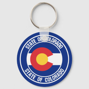 Colorado Round Emblem Keychain