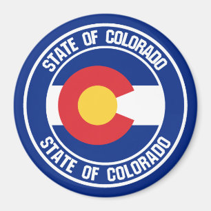 Colorado Round Emblem Magnet