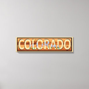 Colorado rustic mountain scene canvas art