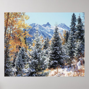Colorado, San Juan Mountains, First snow Poster
