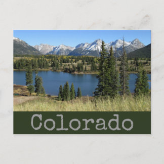 Colorado Scenic Lake & Mountains Postcard