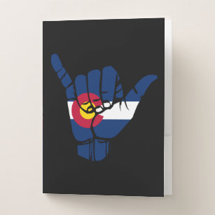 Colorado Shaka Sign - Take it easy Pocket Folder