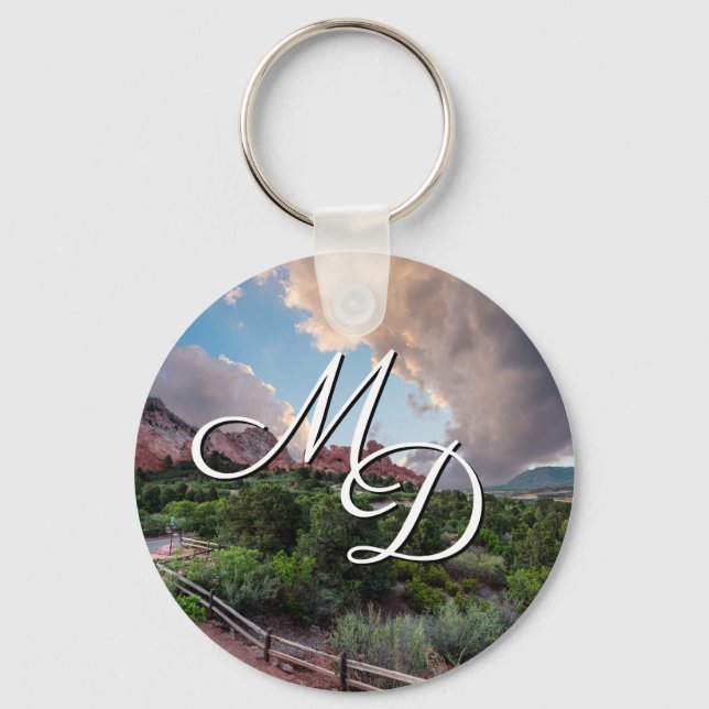 Colorado Sleeping Giant Sunrise Key Chain (Front)