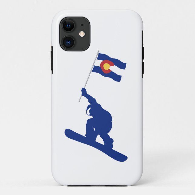 Colorado Snowboard Flag Case-Mate iPhone Case (Back)