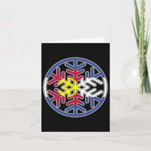 Colorado Snowboarding Rocky Mountains Snowflake Sk Card