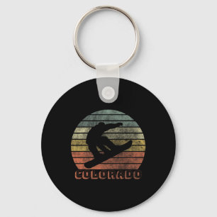 Colorado Snowboarding Winter Keychain