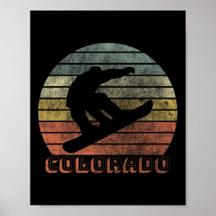 Colorado Snowboarding Winter Poster