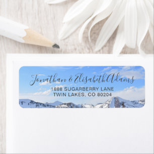 Colorado Snowy Mountains Adresse de retour