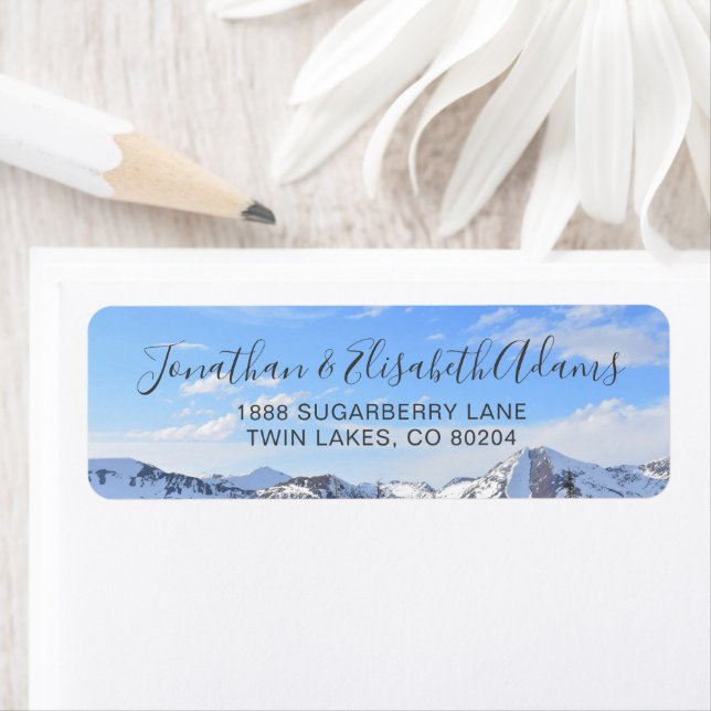 Colorado Snowy Mountains Adresse de retour (En situation)