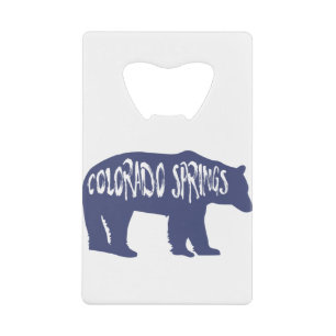 Colorado Springs Bear Credit Card Bottle Opener