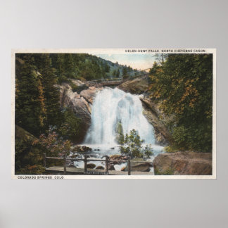 Colorado Springs, CO - Helen Hunt Falls Poster
