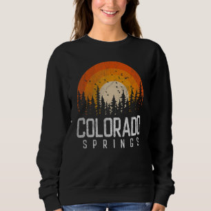 Colorado Springs CO Retro Style Vintage 70s 80s Sweatshirt