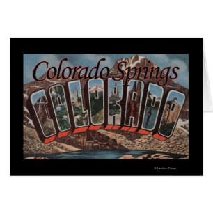 Colorado Springs, Colorado - Large Letter Scenes