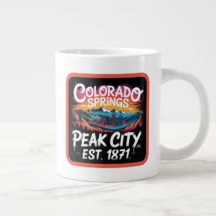 Colorado Springs Graffiti Mural Street Art Design  Large Coffee Mug