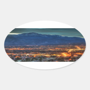 Colorado Springs Lights Oval Sticker