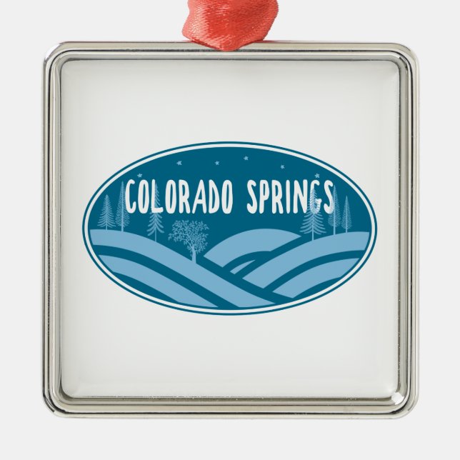 Colorado Springs Outdoors Metal Ornament (Front)