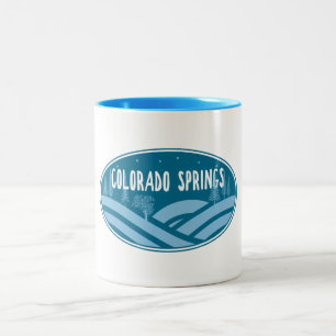 Colorado Springs Outdoors Two-Tone Coffee Mug
