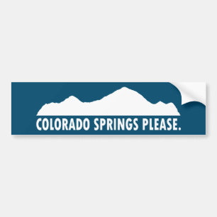 Colorado Springs Please Bumper Sticker