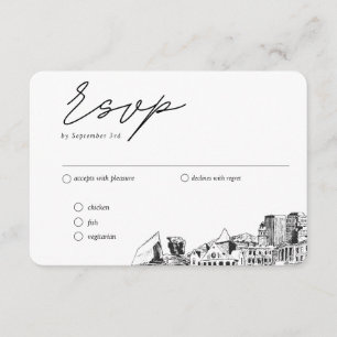 Colorado Springs Traditional RSVP Meal Option Enclosure Card