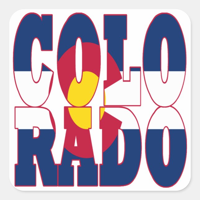 Colorado Square Sticker (Front)