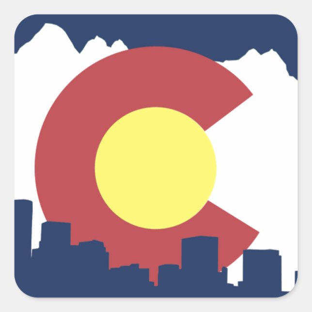 Colorado Square Sticker (Front)