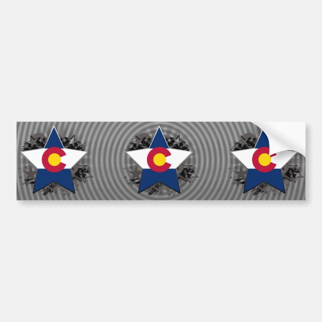 Colorado Star Bumper Sticker (Front)
