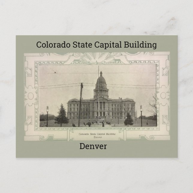 Colorado State Capital Building Postcard (Front)