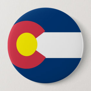 Colorado State Flag 4 Inch Round Button