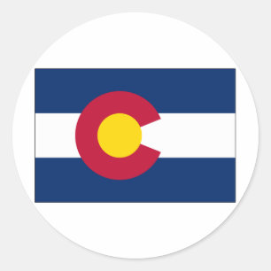 Colorado State Flag Classic Round Sticker
