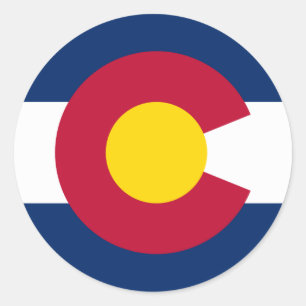 Colorado State Flag Classic Round Sticker