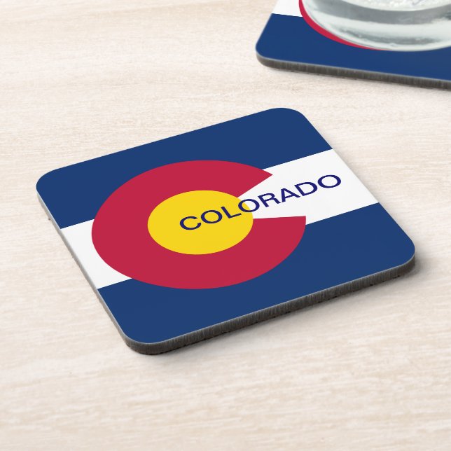 Colorado State Flag Coaster (Left Side)