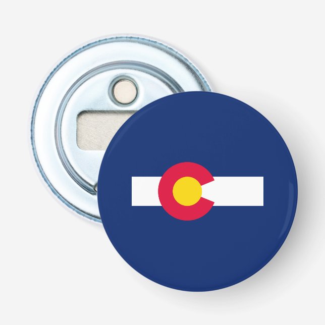 Colorado State Flag Design Bottle Opener (Front)