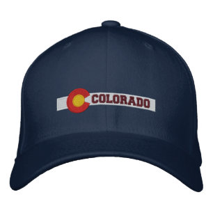 Colorado State Flag Design Embroidered Hat