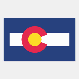 Colorado State Flag Design Sticker