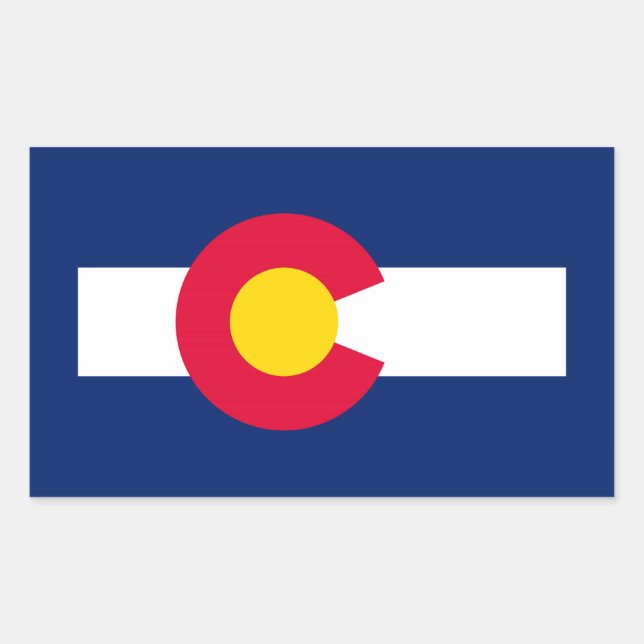 Colorado State Flag Design Sticker (Front)