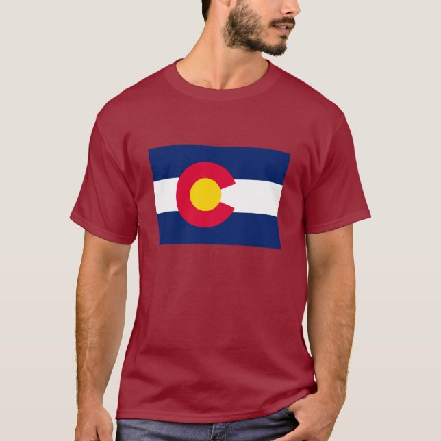 Colorado State Flag Design T-Shirt (Front)