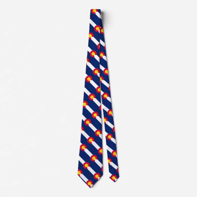 Colorado State Flag Design Tie (Front)