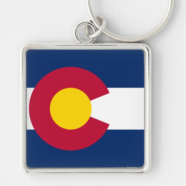 Colorado State Flag Keychain (Front)