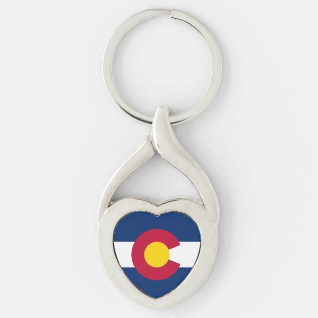 Colorado State Flag Keychain (Front)