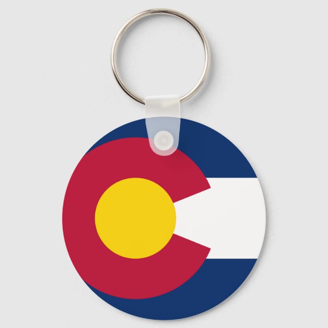 Colorado State Flag Keychain (Front)