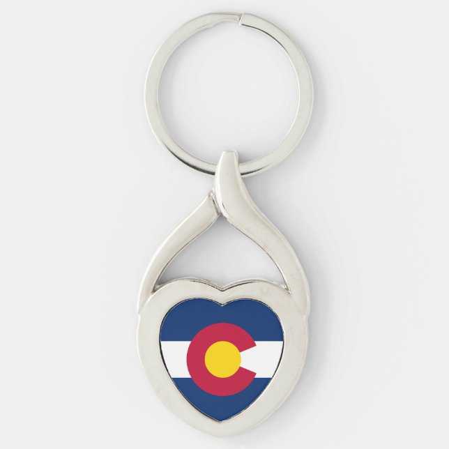 Colorado State Flag Keychain (Front)