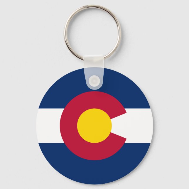 Colorado State Flag Keychain (Front)
