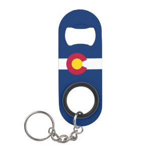 Colorado State Flag Keychain Bottle Opener