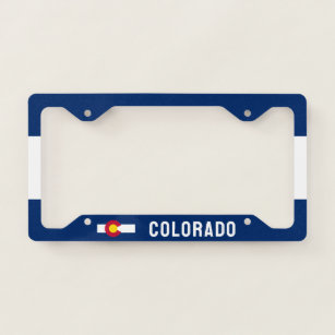 Colorado State Flag License Plate Frame