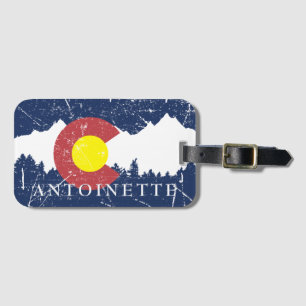 Colorado State Flag Luggage Tag